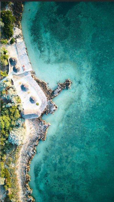 Littoral et lagon d’Andavadoaka, vue aérienne